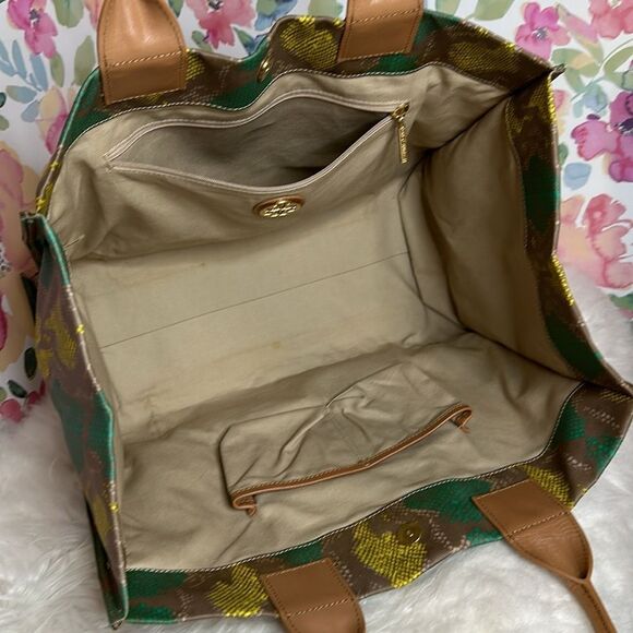 💯Authentic Tory Burch Ela Tote Multi Color🍀 - Picture 3 of 16